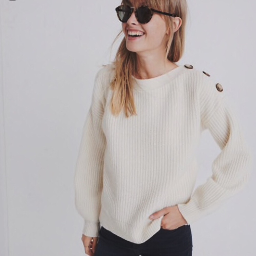 Madewell • NWOT Cream Jumper